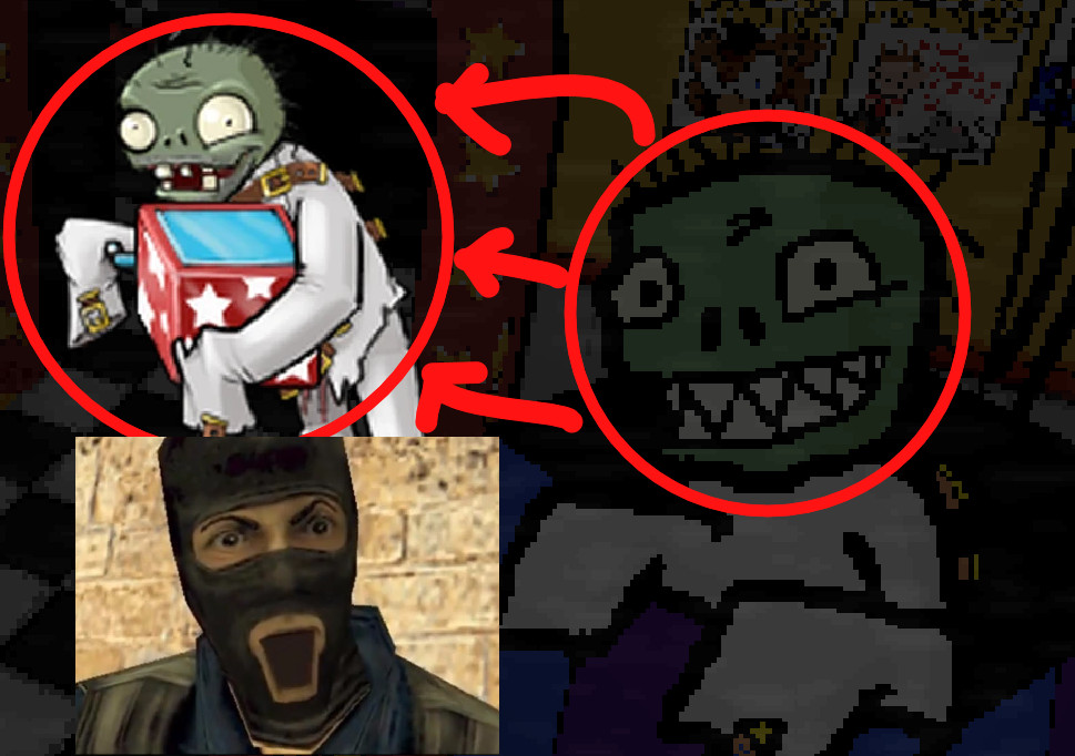 Jack-in-the-box Zombie over Marionette