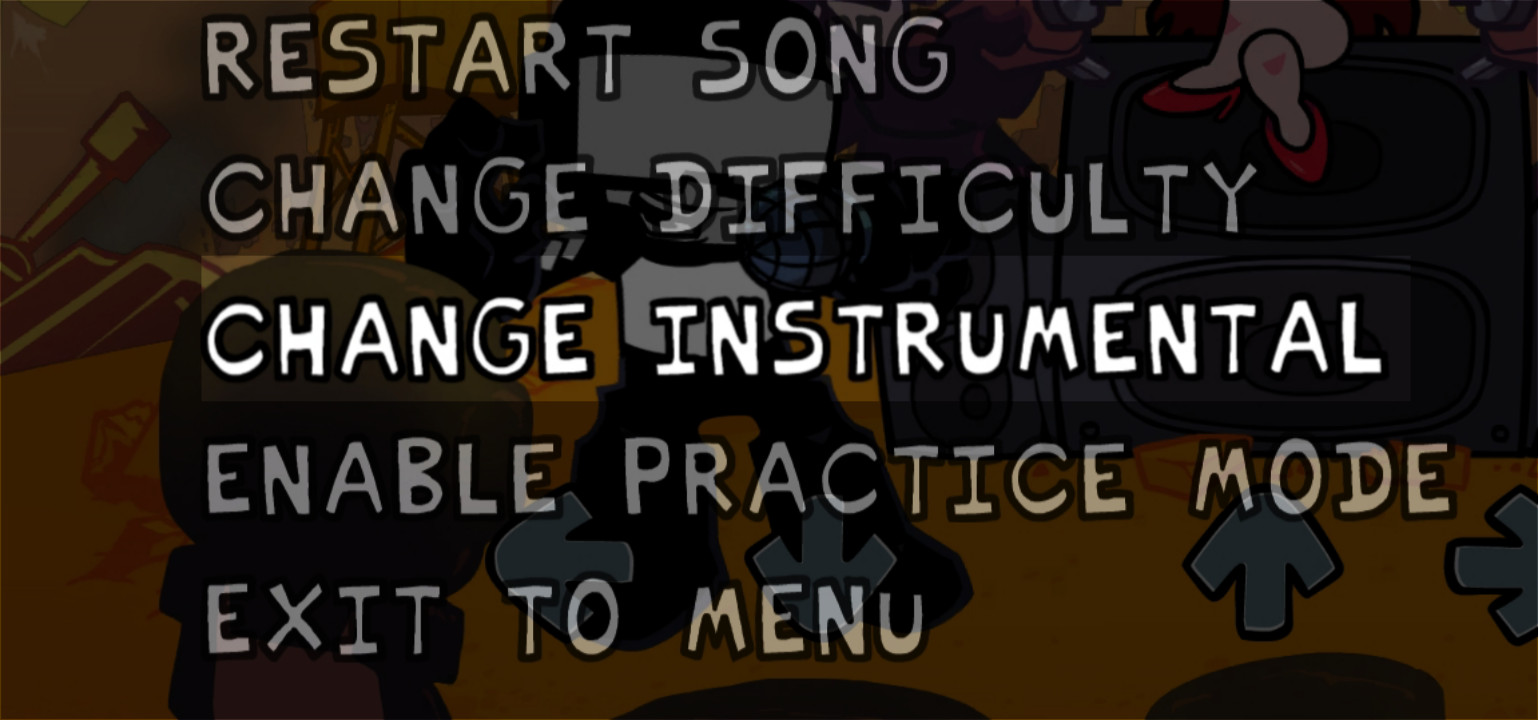 Alt Instrumental On Pause Menu
