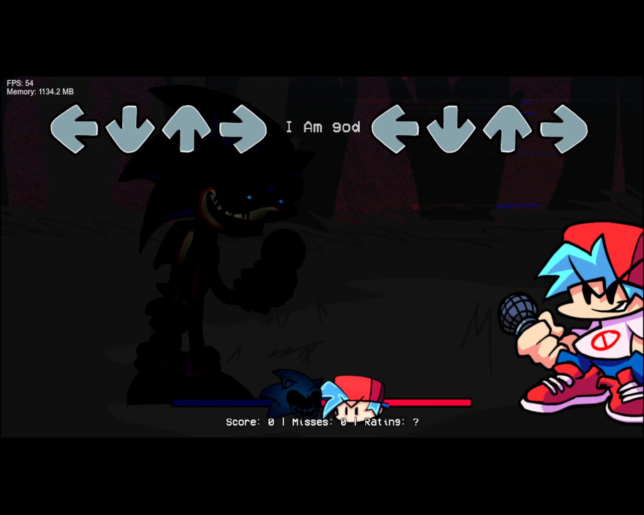 I Am God fnf sonic.exe edit