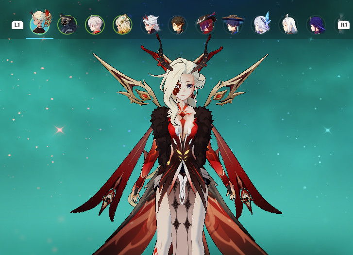 Signora Mod Undying Flame Signora icons Mod for Genshin Impact | GI Mods