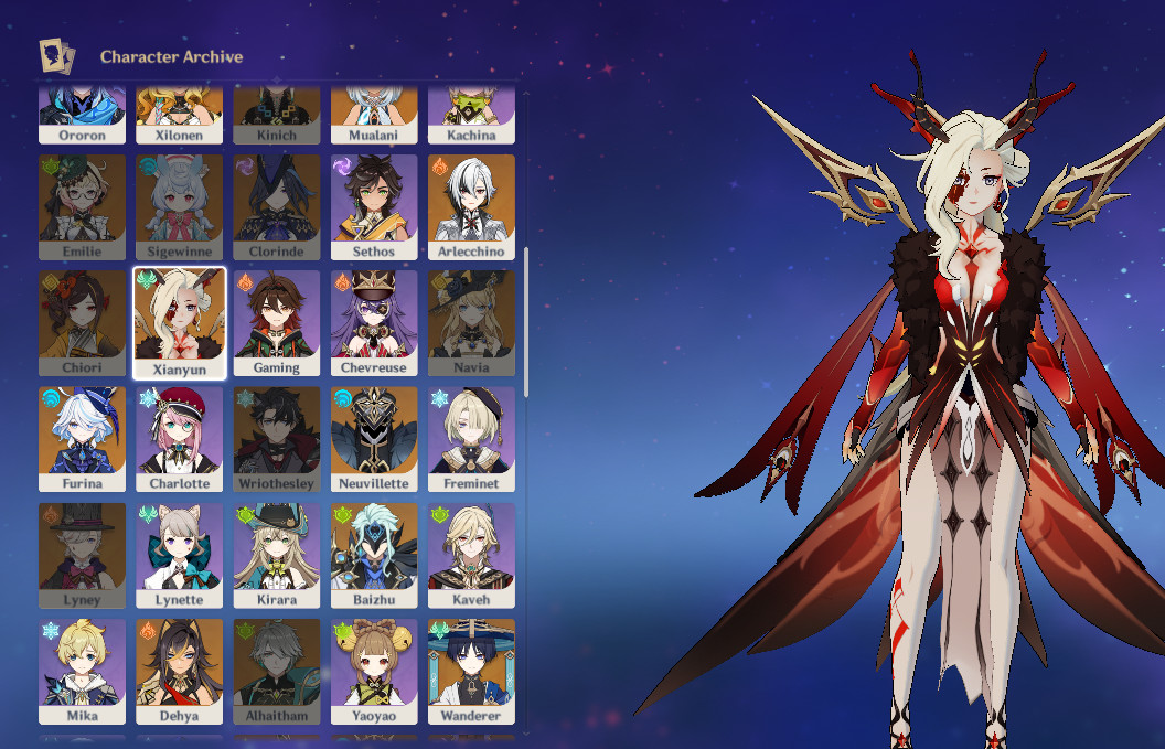 Signora Mod Undying Flame Signora icons Mod for Genshin Impact | GI Mods
