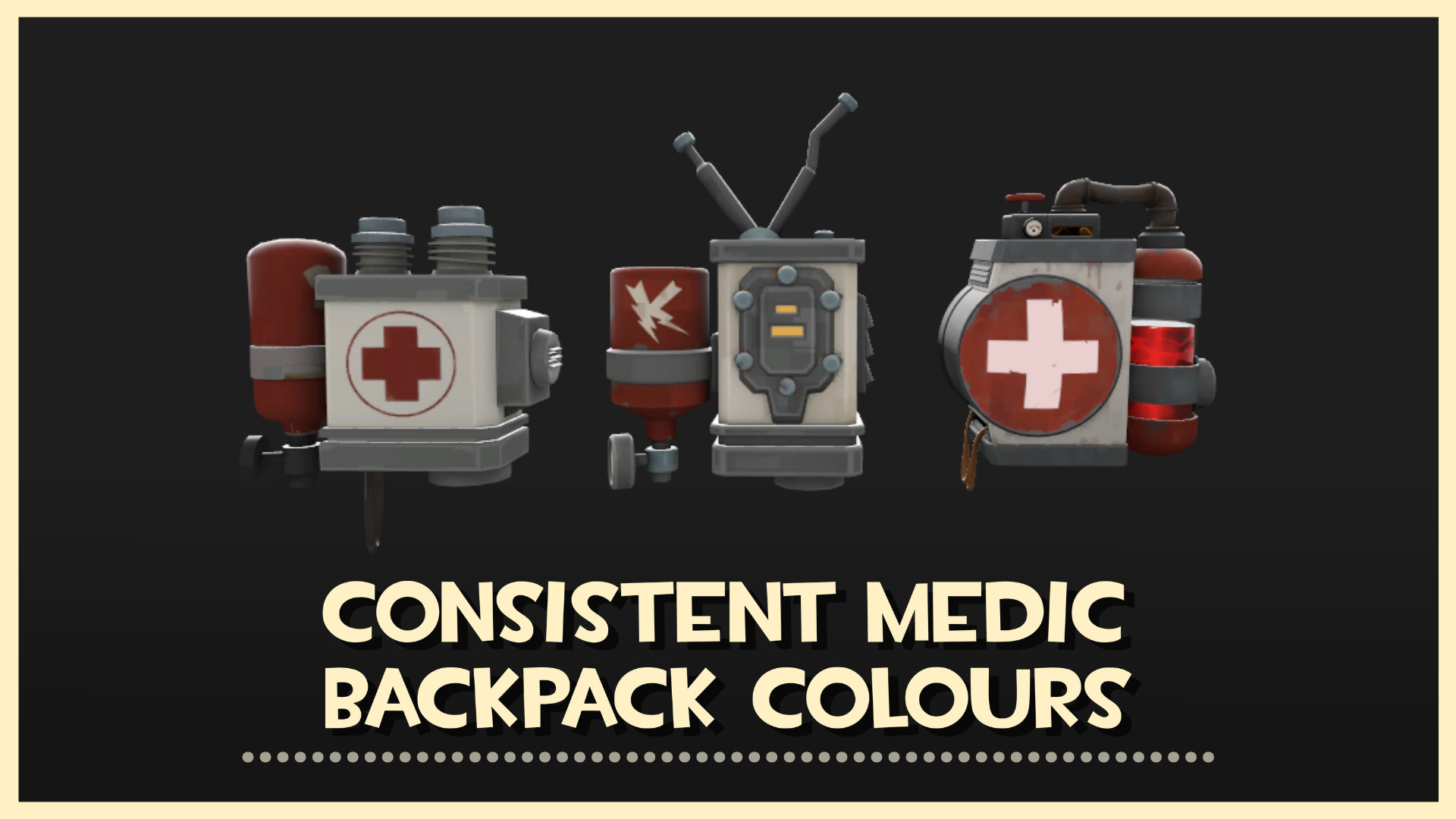 Consistent Medic Backpack Colours