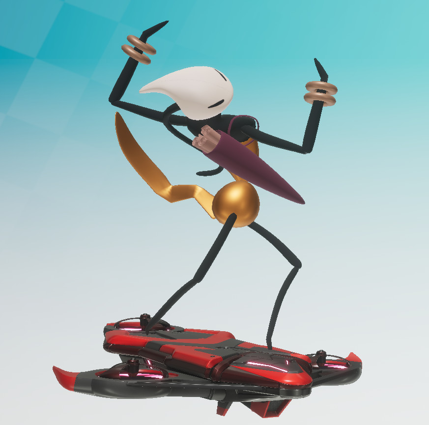 Shakra over AI Zazz (Hollow Knight: Silksong) Mod for Sonic Racing