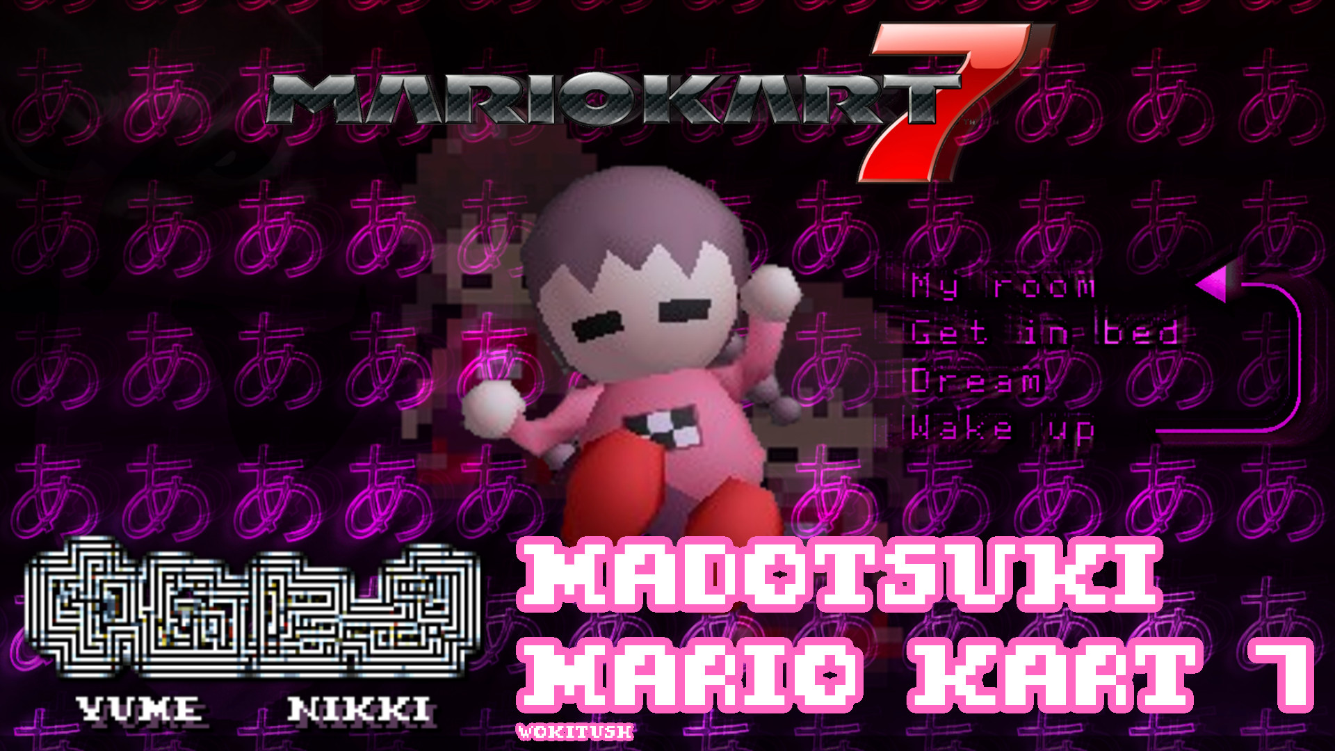 Madotsuki (Yume Nikki) in Mario Kart 7!