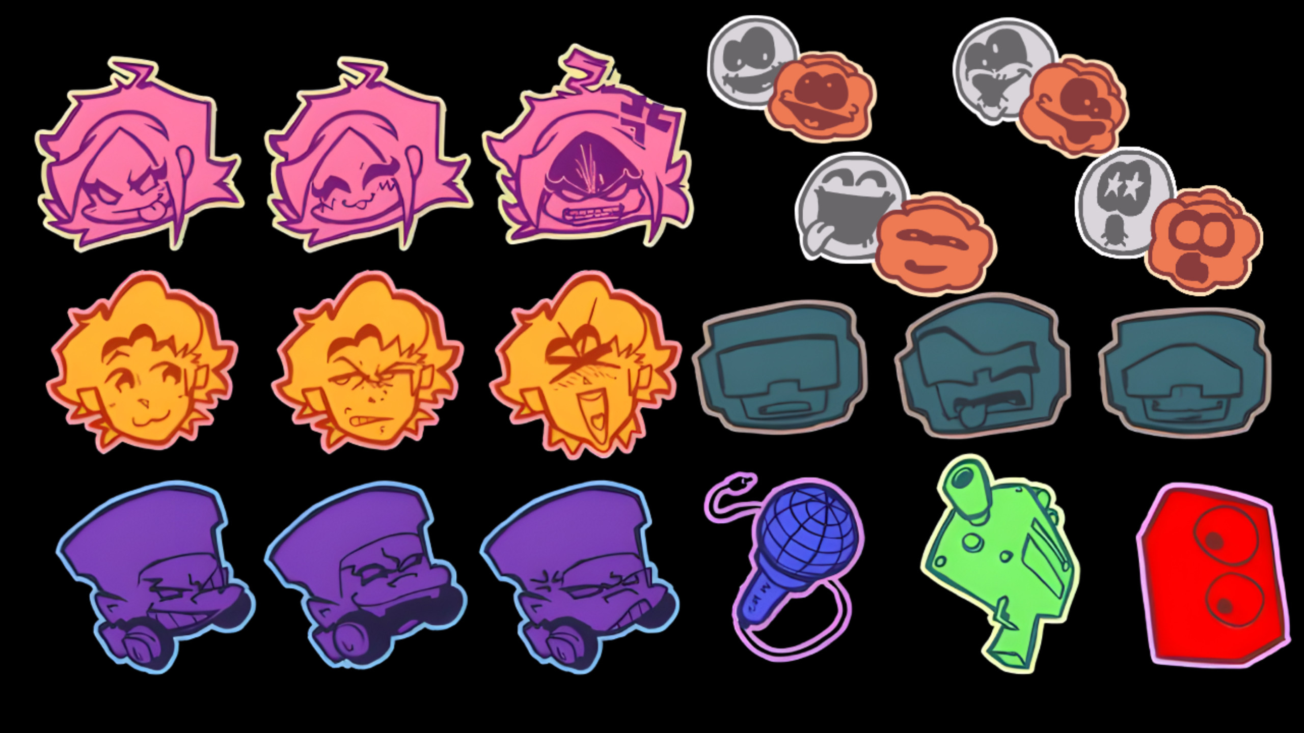 A Bit More Stickers! (Fanmade 0.8.5 Patch) Mod for Friday Night Funkin ...