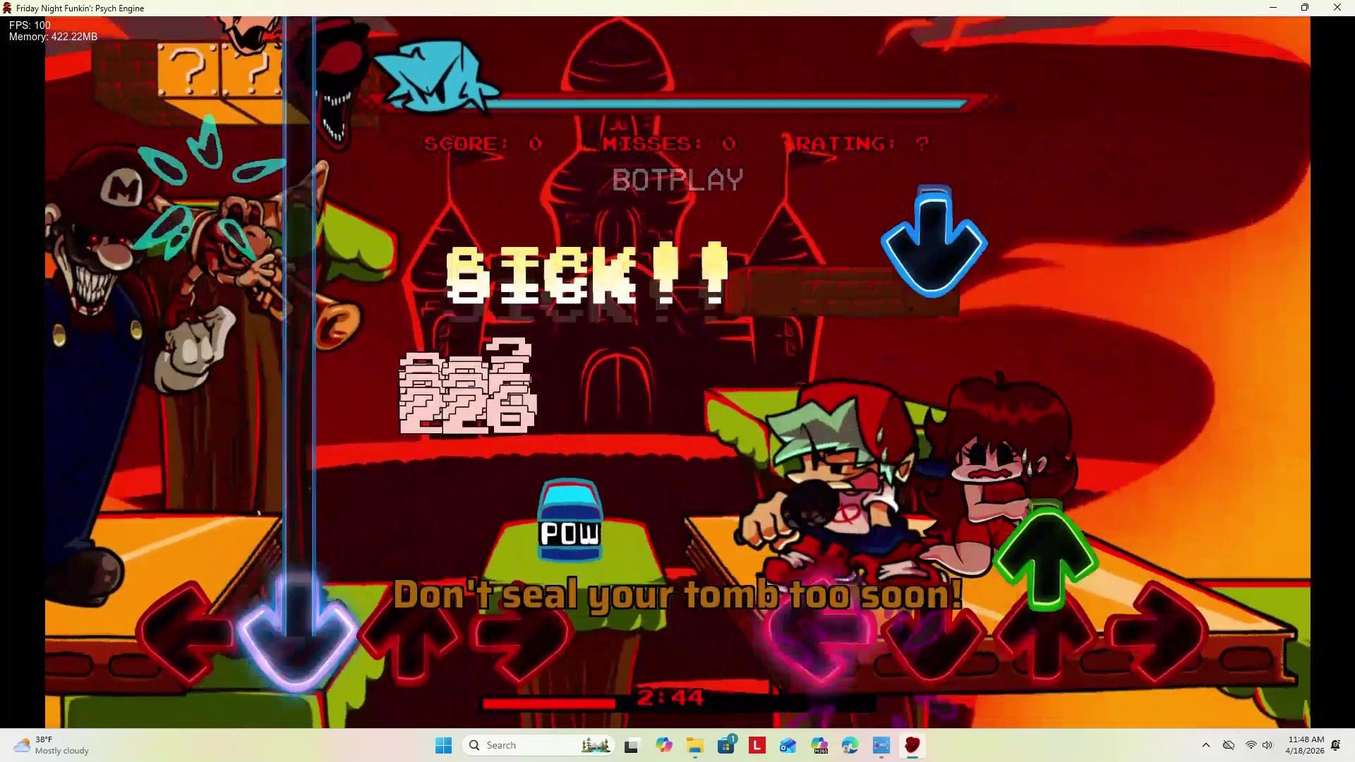 [SENSITIVE CONTENT] MARIO'S MADNESS with lyrics! Mod for Friday Night ...