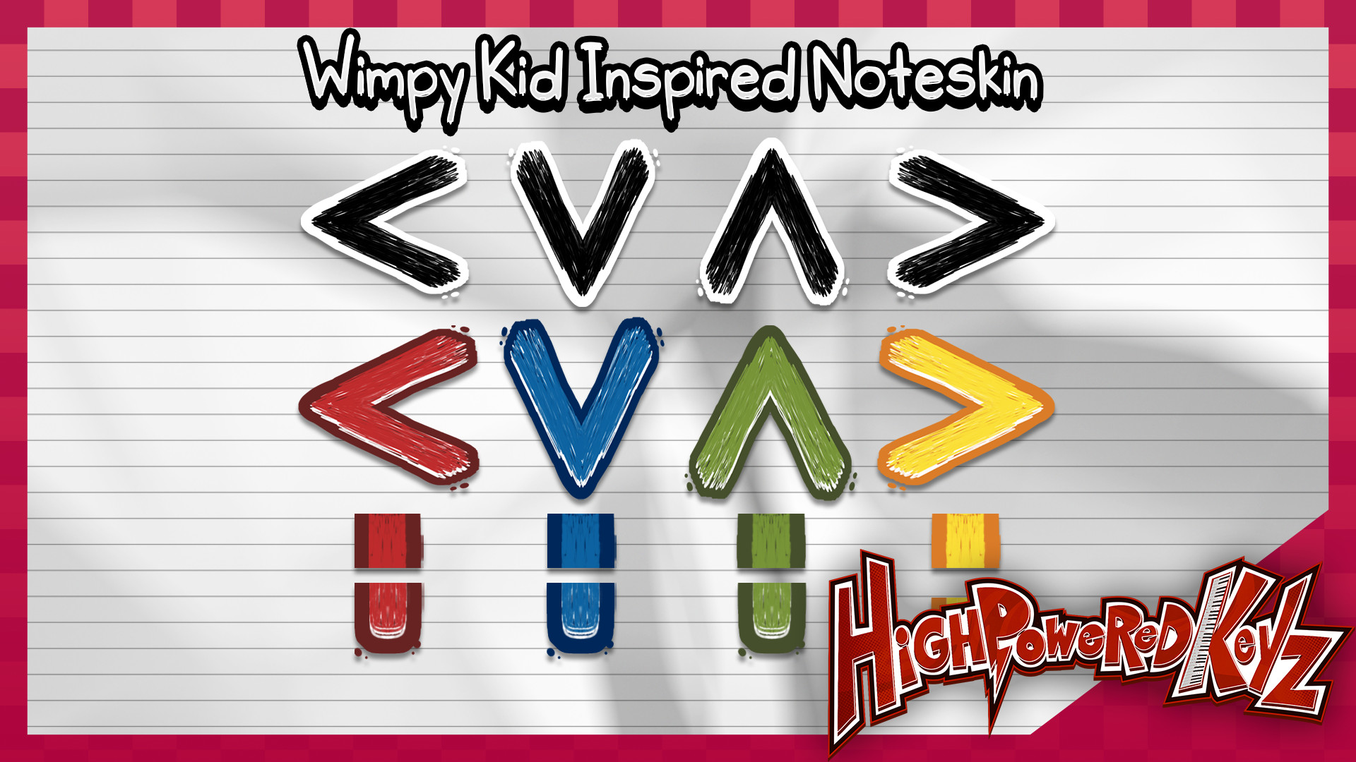 HighPoweredKeyz | Wimpy Kid Inspired Noteskin