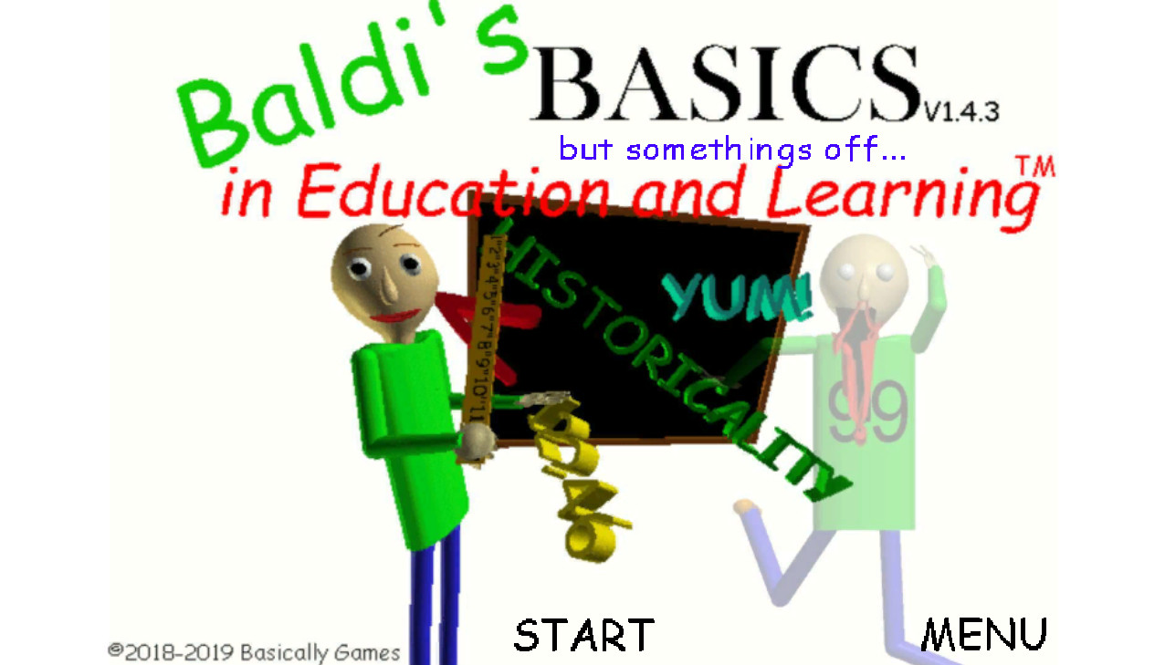Baldi's Basics but somethings off..