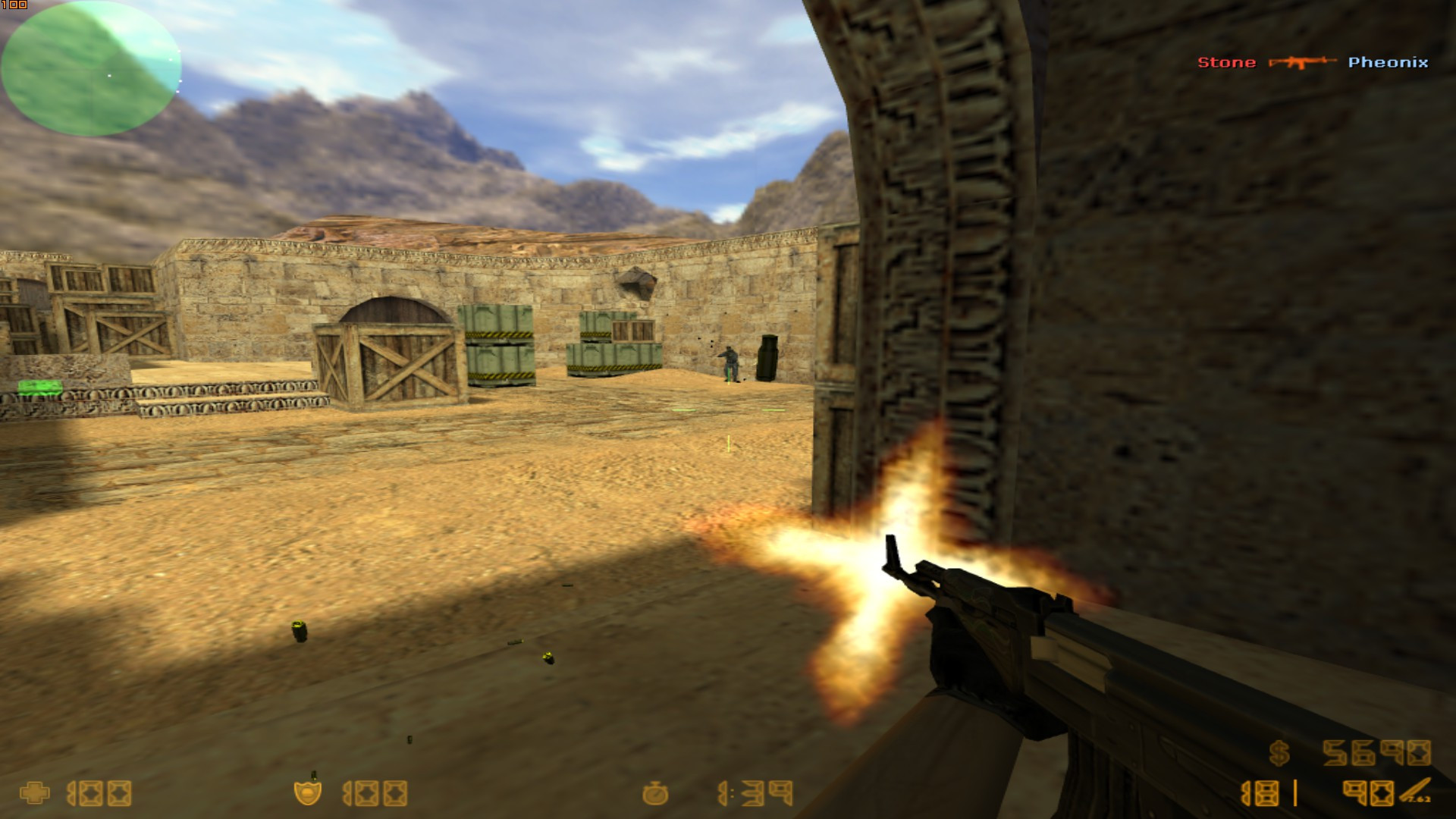 AK-47 | Emerald Pinstripe Mod for Counter-Strike 1.6 | CS1.6 Mods
