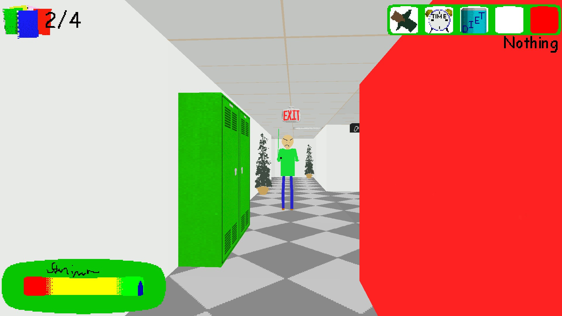 one color textures Mod for Baldi's Basics | Baldi Mods