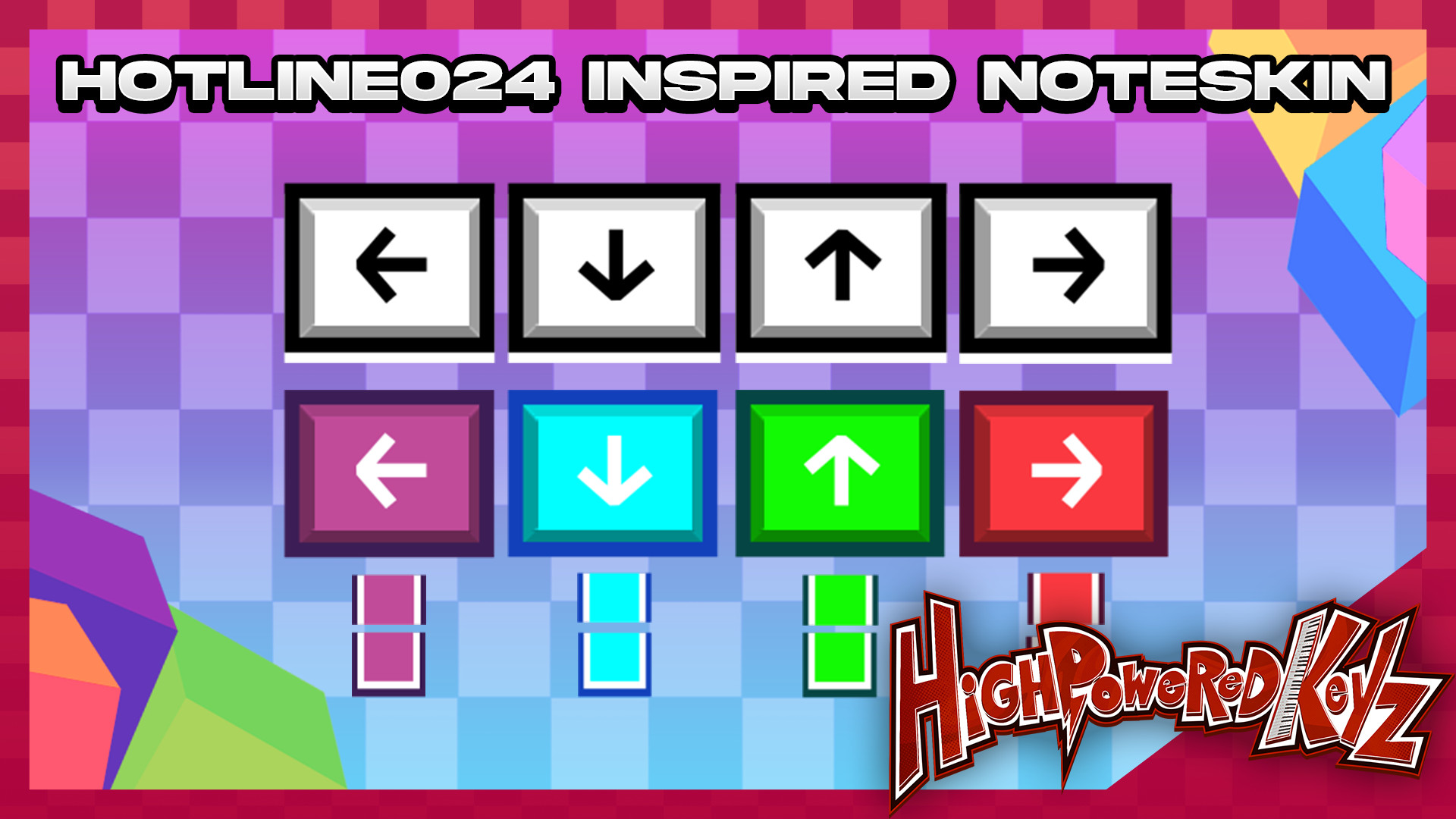 HighPoweredKeyz | Hotline 024 Inspired Noteskin