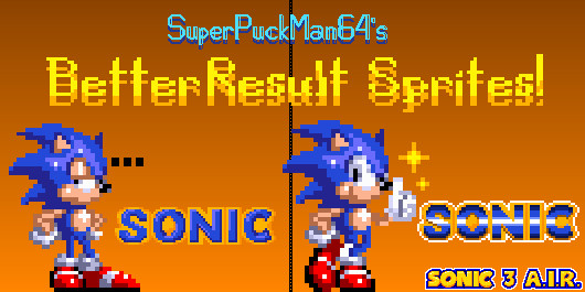 SuperPuckMan64's Better Result Sprites!