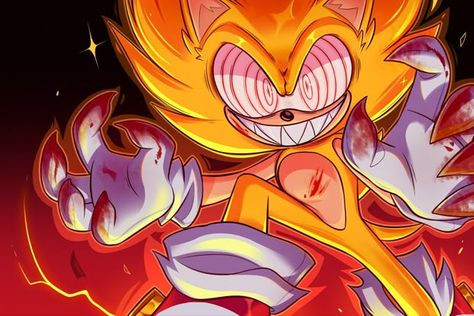 Fleetway Super Sonic over bf