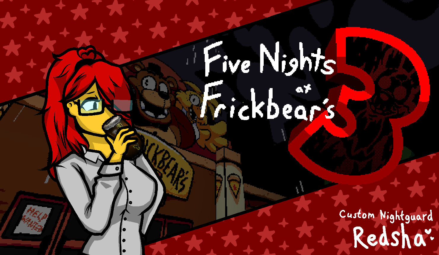 [SENSITIVE CONTENT] Redsha (OC CustomGuard Mod) Mod for Five Nights at ...