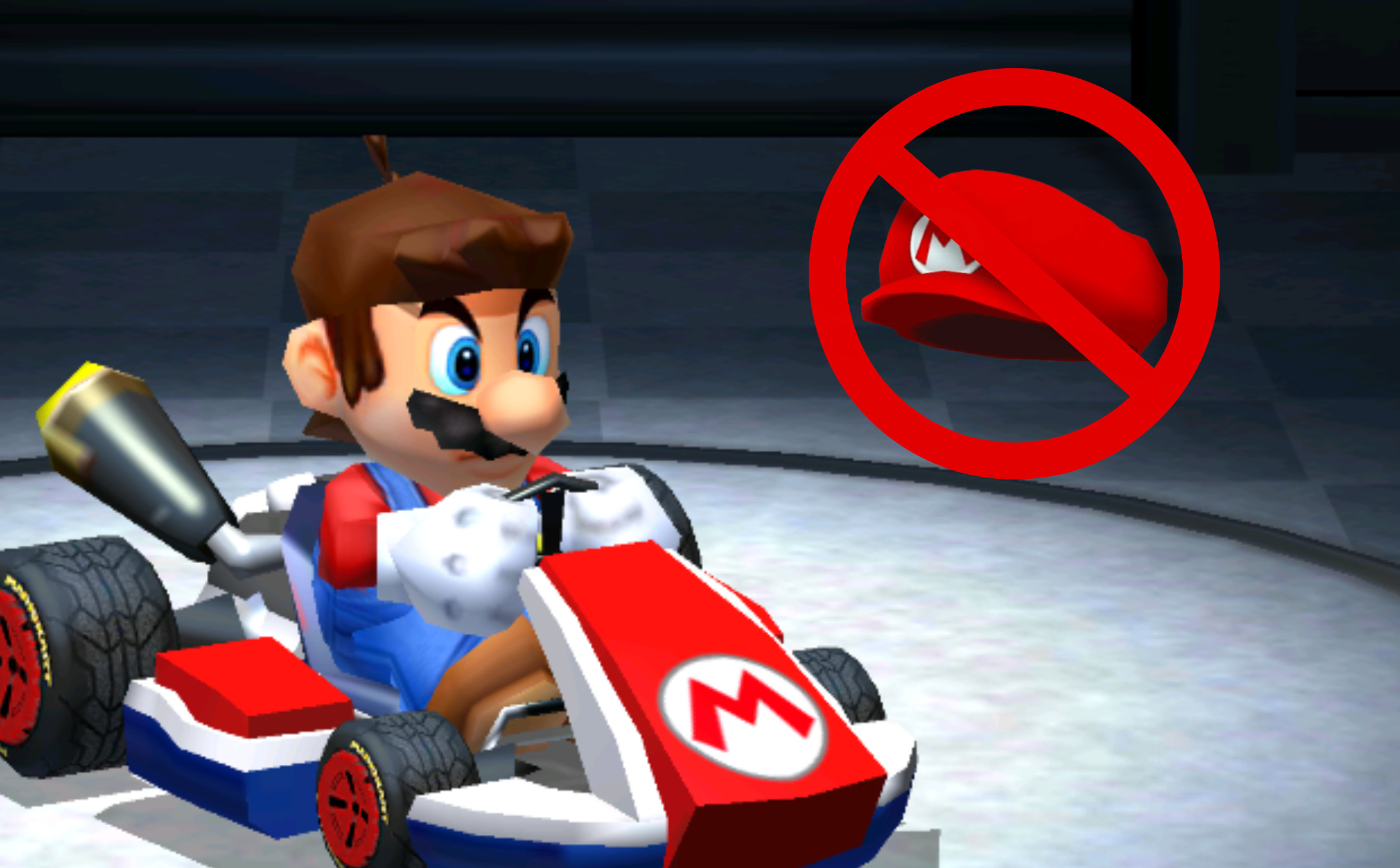 Mario but with no hat