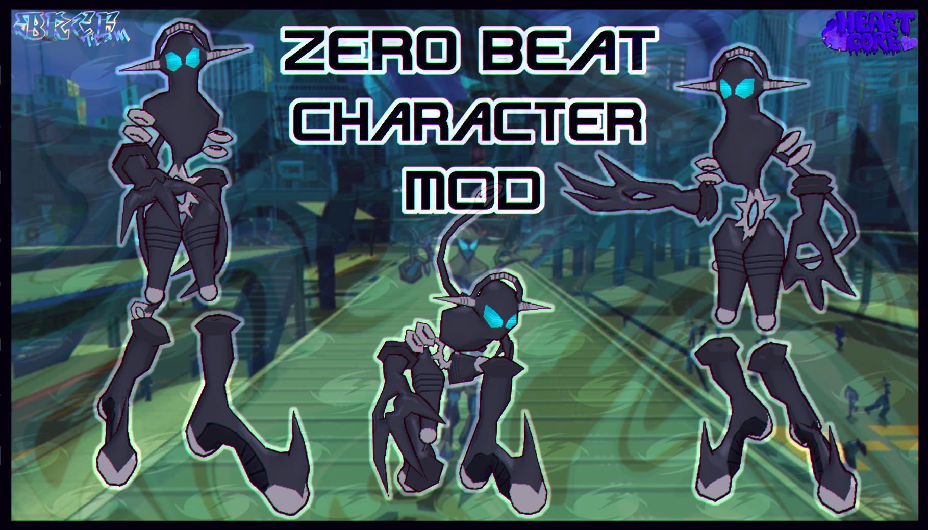 Zero Beat [HEARTC0RE Edition] Mod for Bomb Rush Cyberfunk | BRC Mods