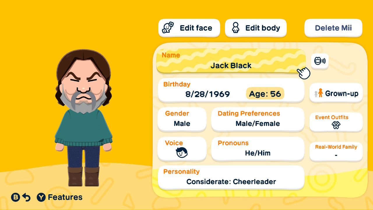 Jack Black Mii