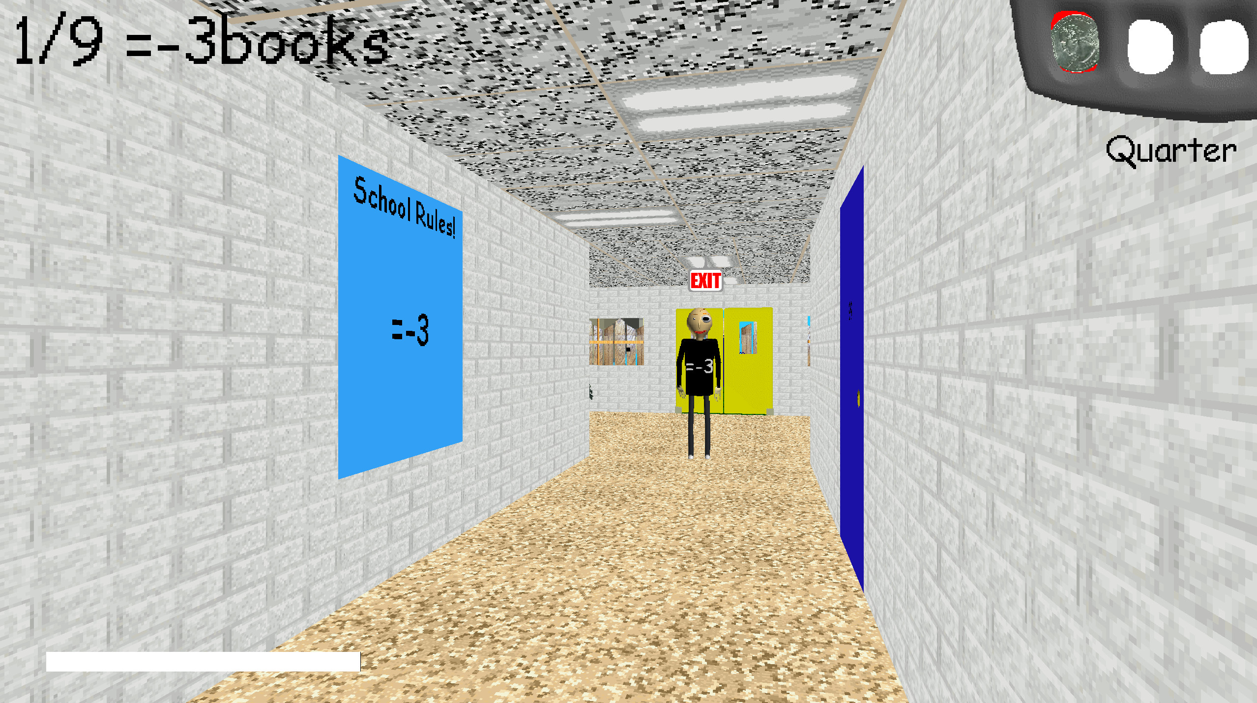 Baldi Problem 3 Equals minus three (=-3) Mod for Baldi's Basics | Baldi Mods