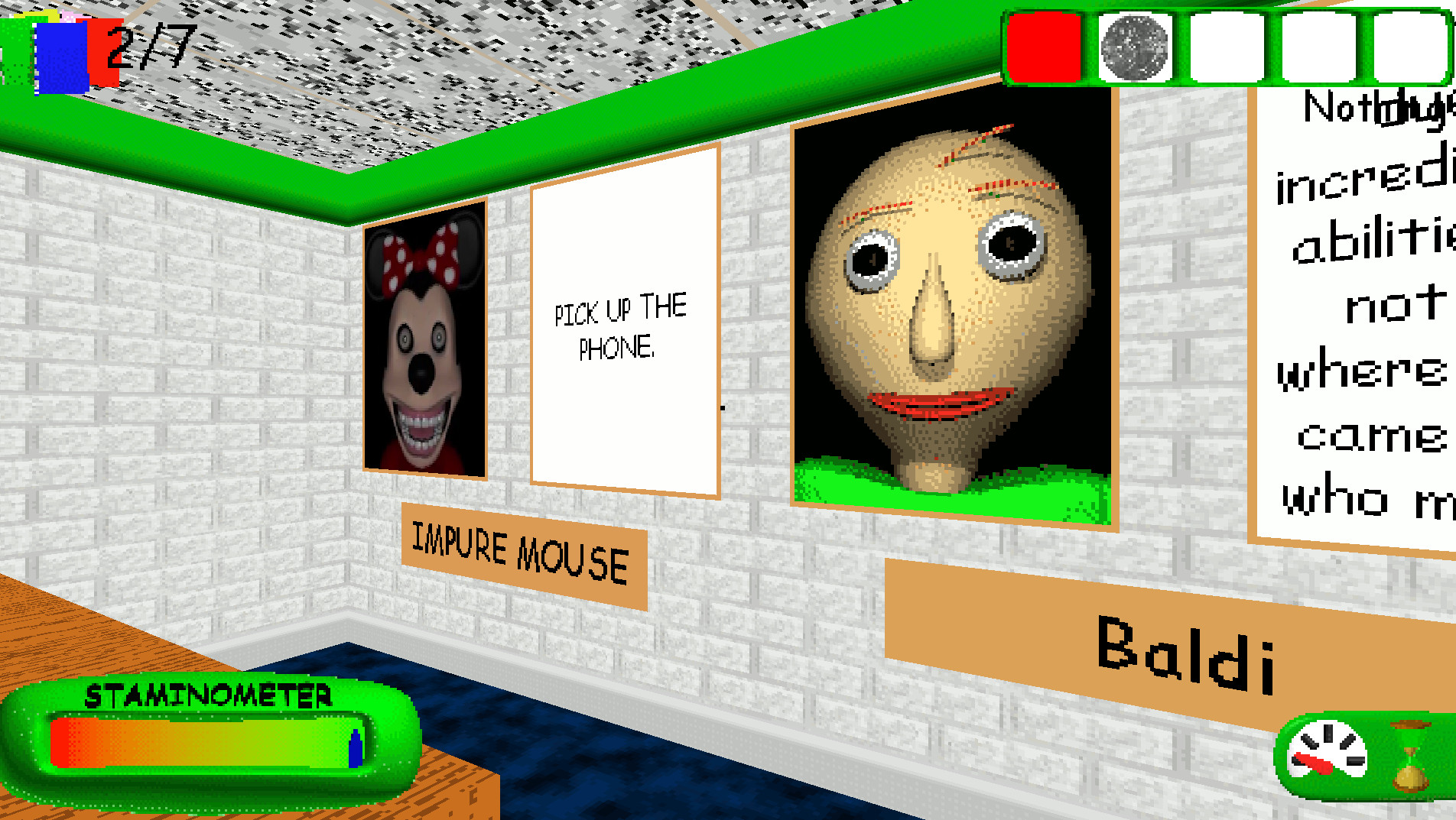 Impure Mouse/PNM over Arts and Crafters Mod for Baldi's Basics | Baldi Mods