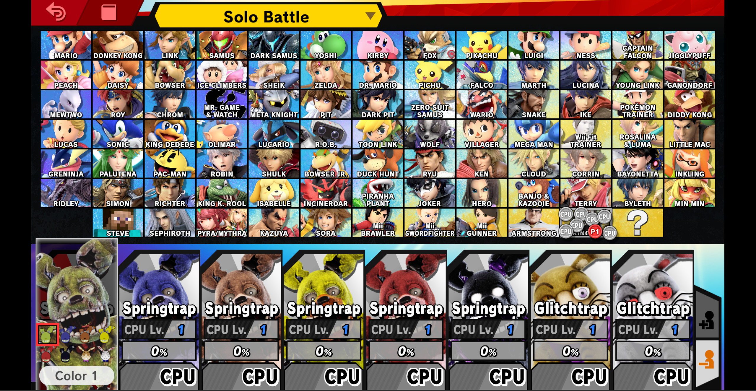[SENSITIVE CONTENT] Springtrap Moveset Mod for Super Smash Bros ...