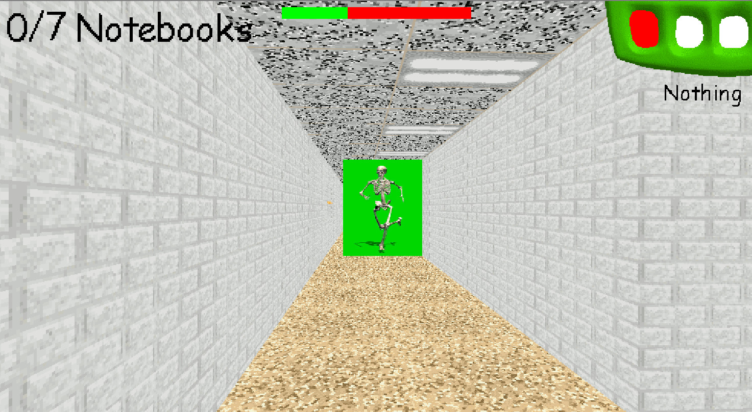 Skeleton Running Meme Mod for Baldi's Basics | Baldi Mods