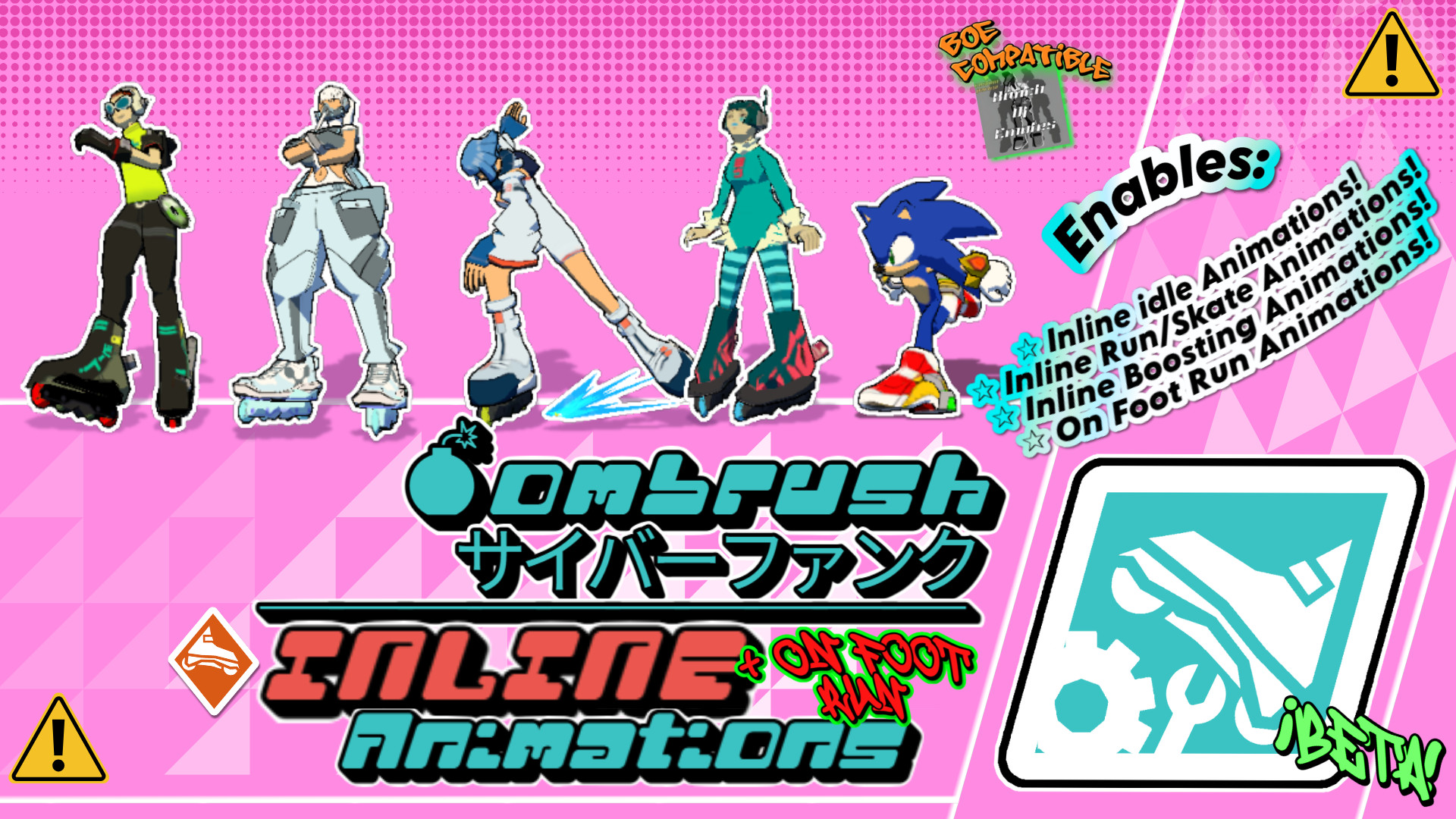 BRCInlineAnims- Inline(Idle/Boost) Onfoot(Run)