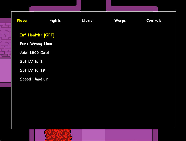 Undertale Cheat Menu!