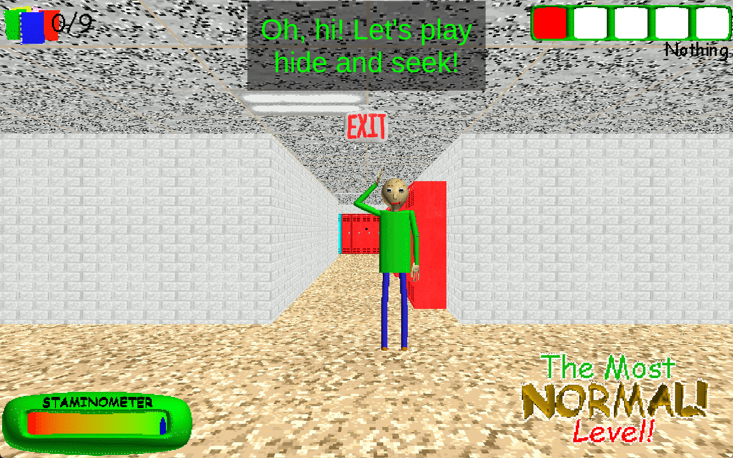 Baldi Normal The most NORMAL level Mod for Baldi's Basics | Baldi Mods