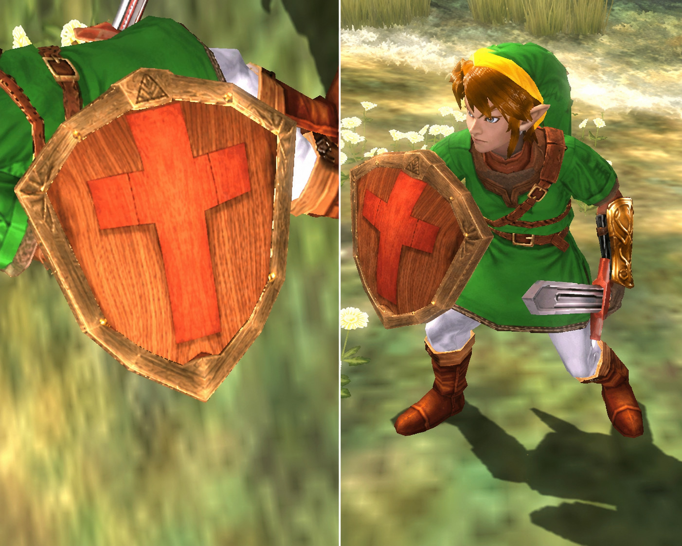 Zelda 1 Cross Shield Over Ordon Shield