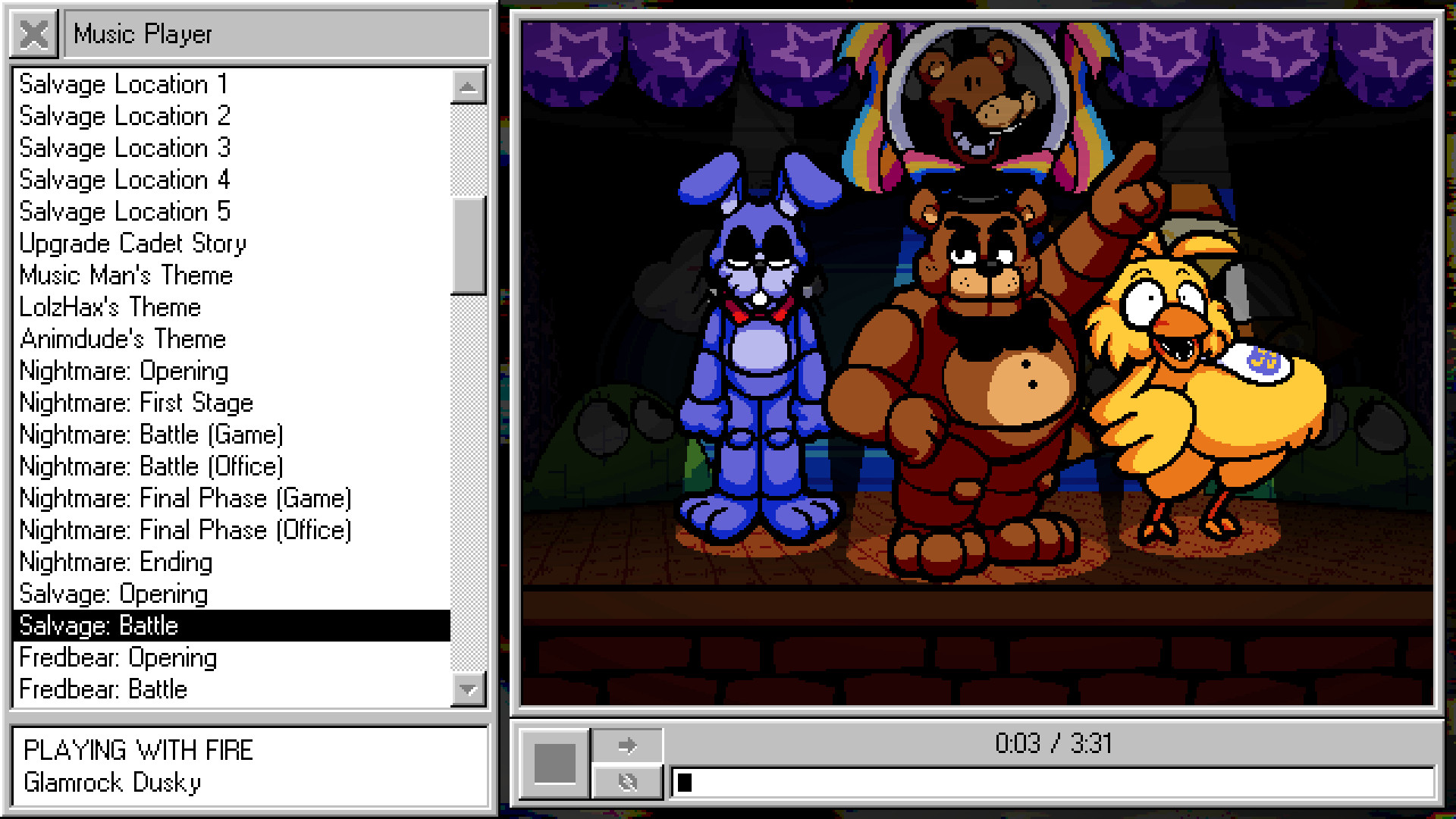 PLAYING WITH FIRE Mod for Five Nights at Frickbear's 3 | FB3 Mods