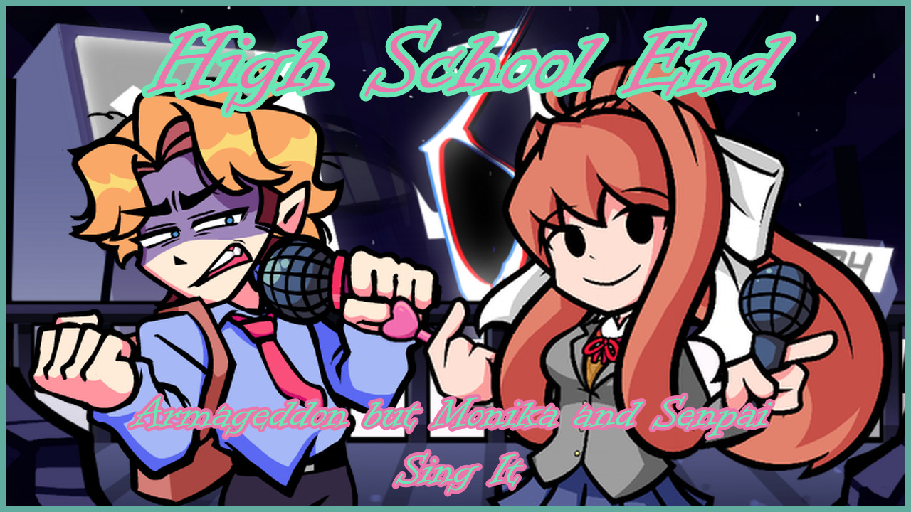 High School End, Armageddon Monika & Senpai cover