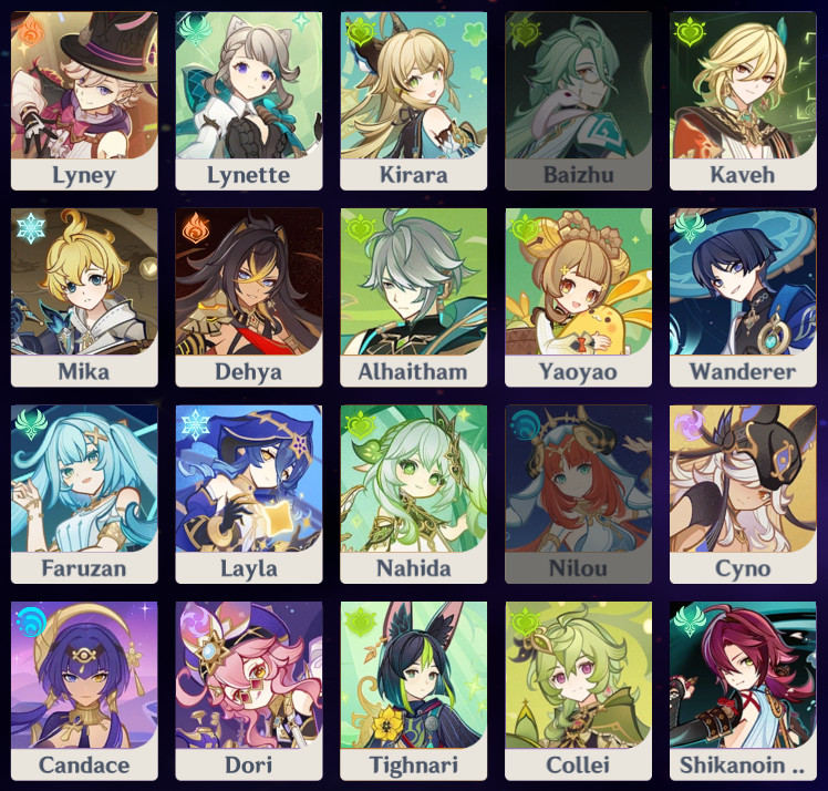 TCG portraits