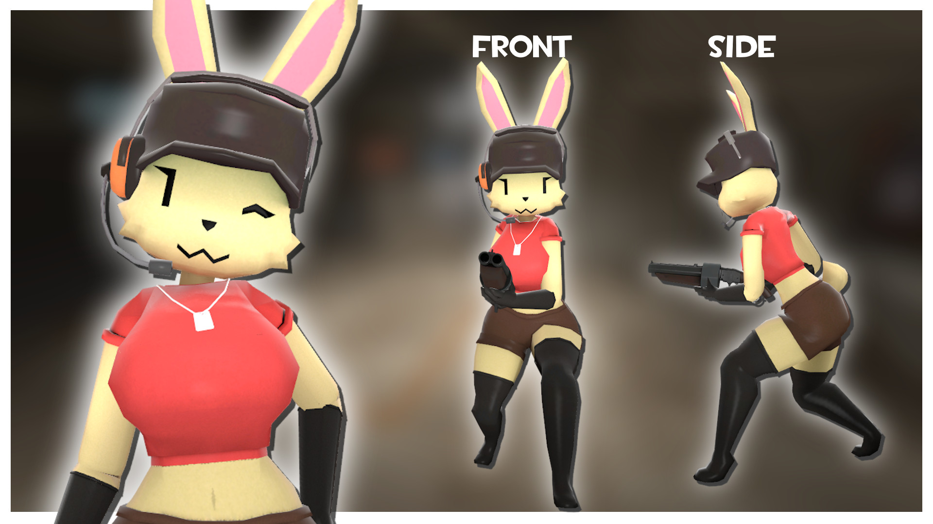Lucy The Bun (with Female Voicelines) (Casual) Mod for Team Fortress 2