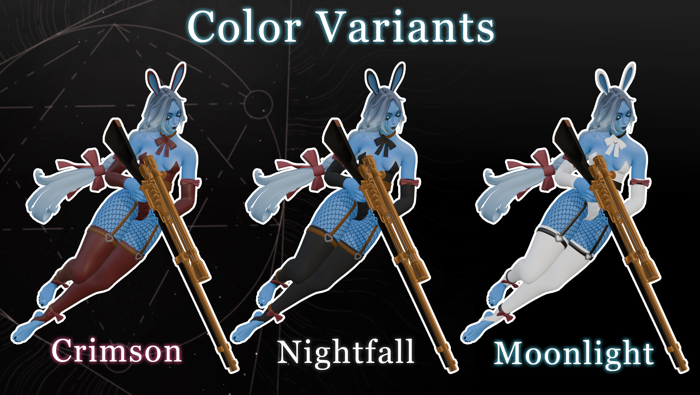 Bunnydicta - Bunnysuit Vindicta by Leowonidas | Deadlock Mod Manager