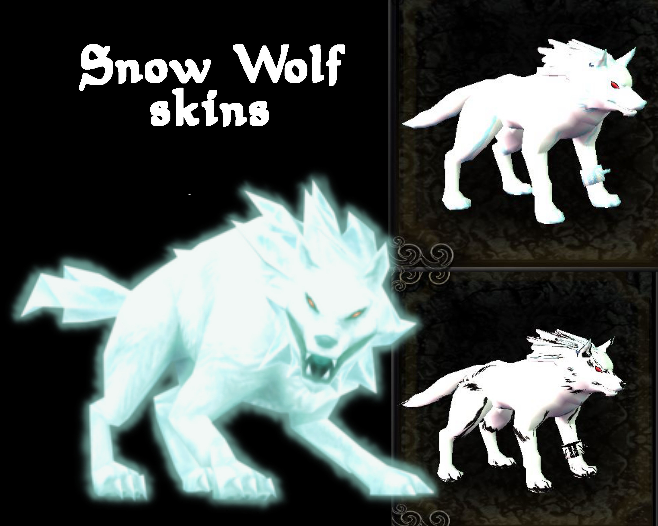 Snow Wolf Skins