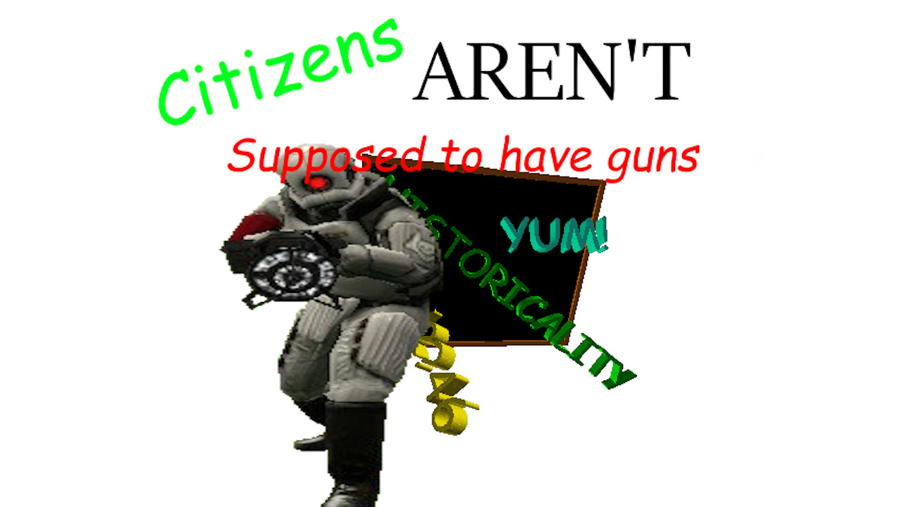 Citizens Aren't Supposed to Have Guns