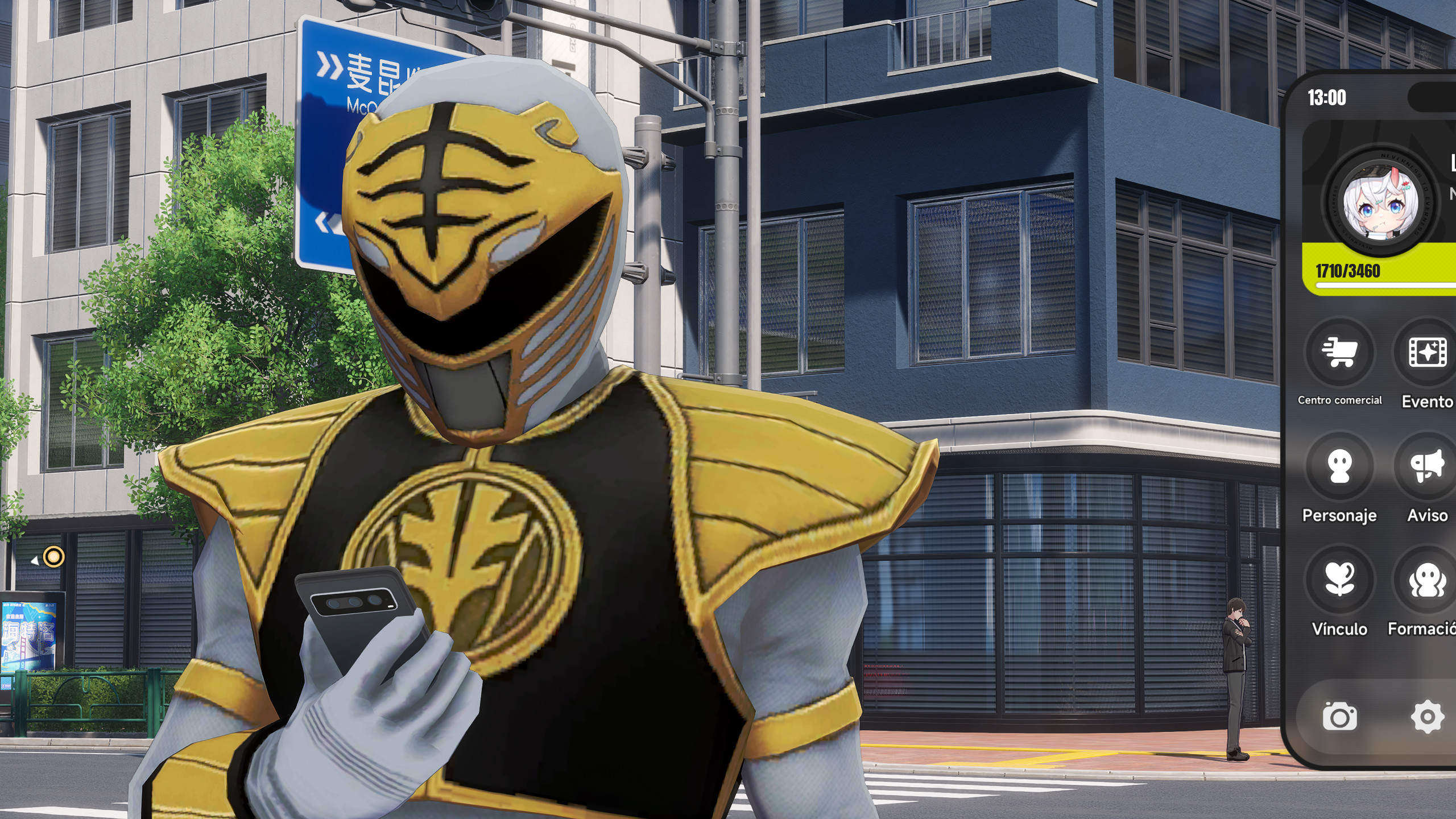 White Ranger As Male Zero (Protagonist)