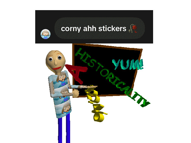 corny ahh stickers