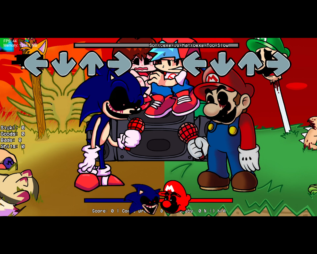 Sonic.exe Vs Mario.exe 2026 Too Slow 2.0