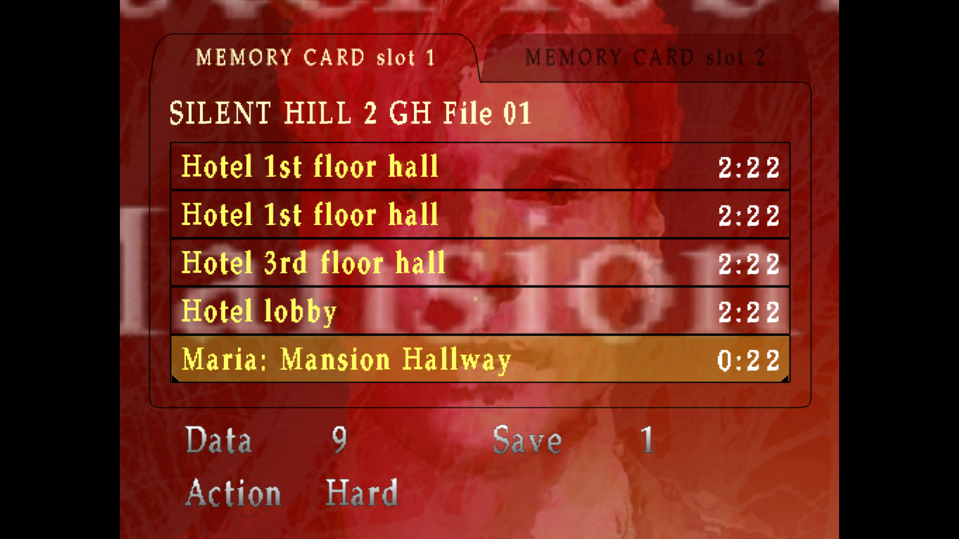 100% Save File [PS2 GH] Mod for Silent Hill 2 | SH2 Mods
