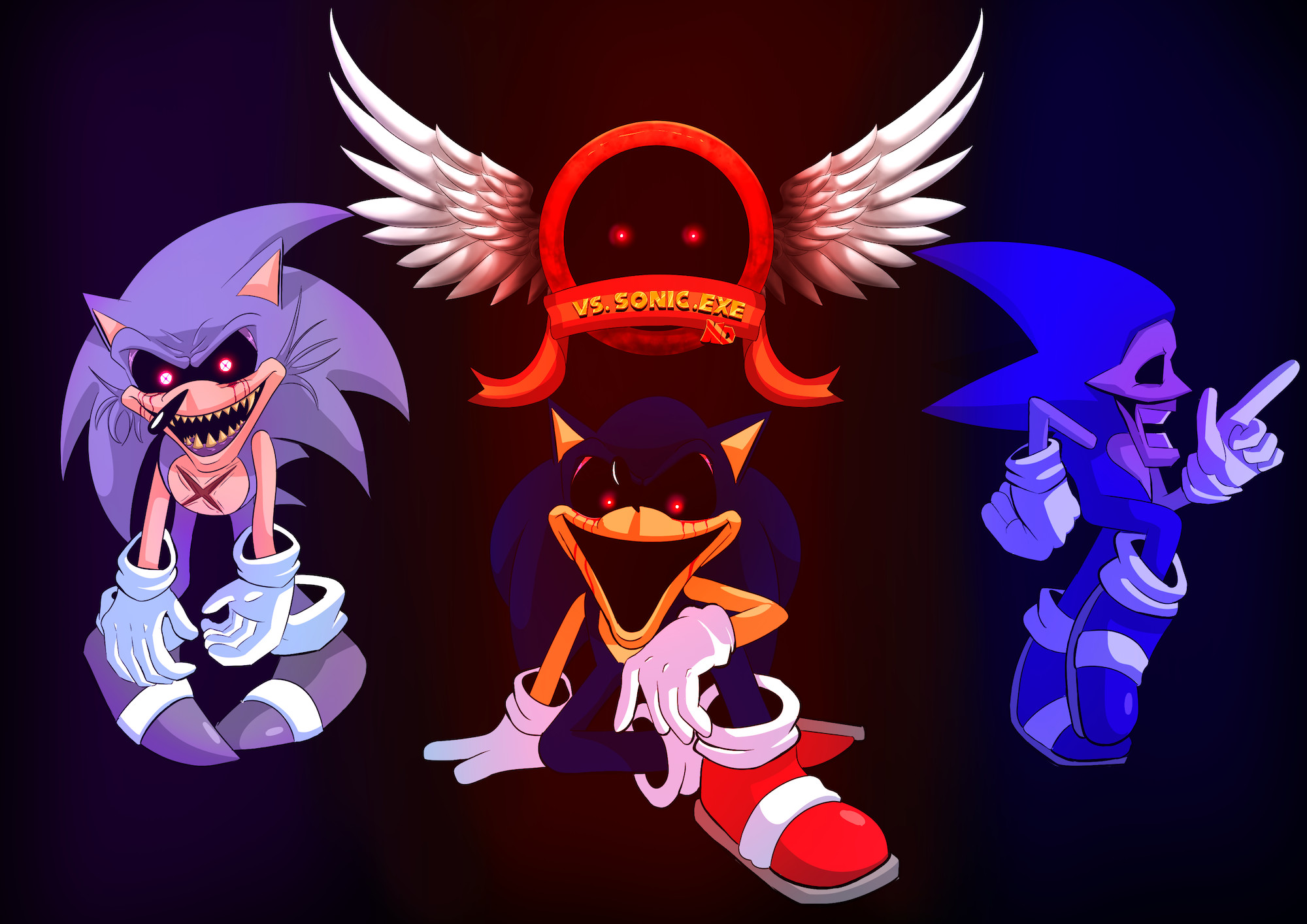 Vs Sonic.exe HD Retake Too slow Demo