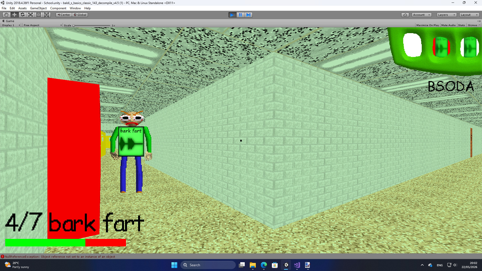 [SENSITIVE CONTENT] Bark Fart Mod for Baldi's Basics | Baldi Mods
