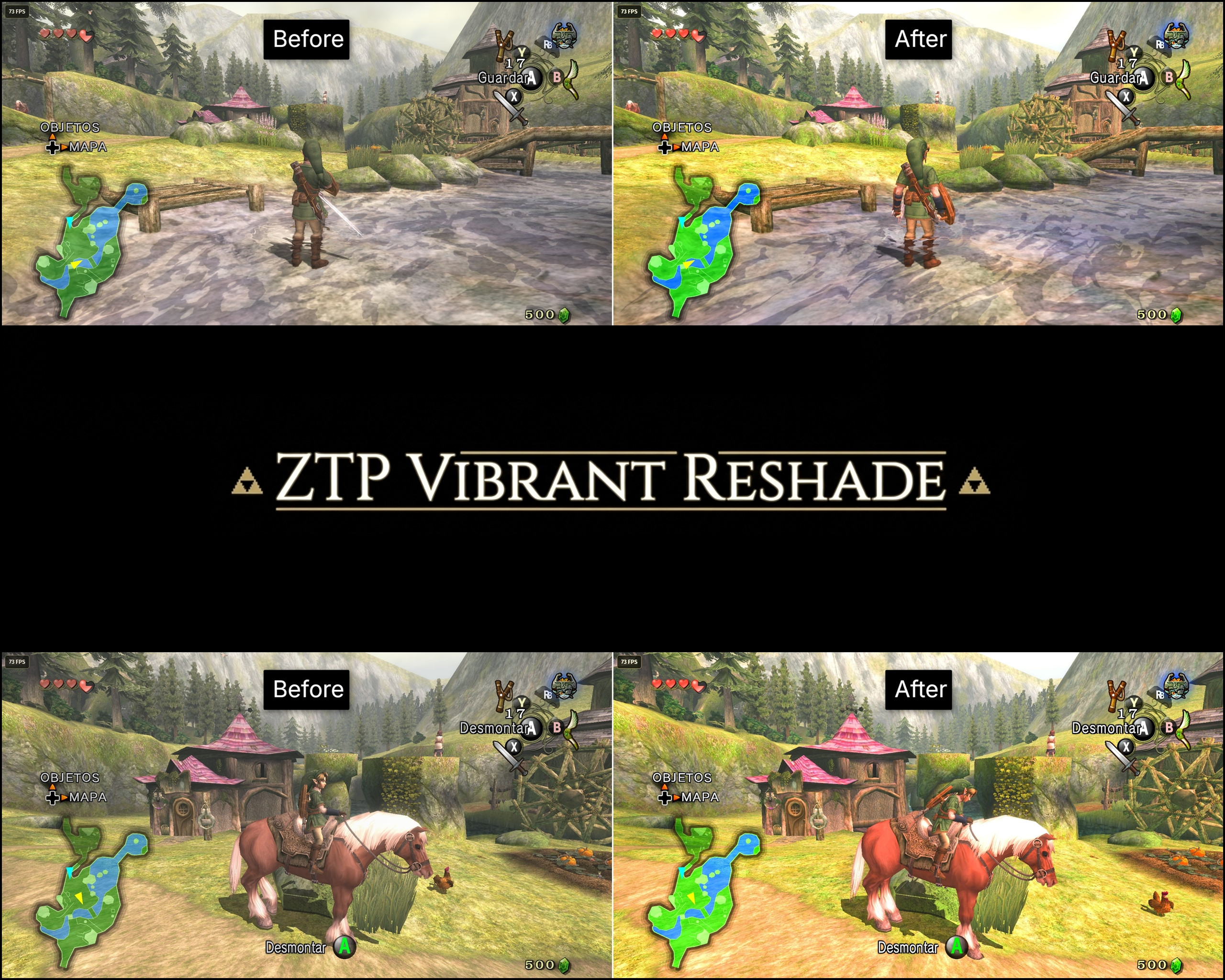 ZTP Vibrant ReShade Mod for Dusklight (The Legend of Zelda