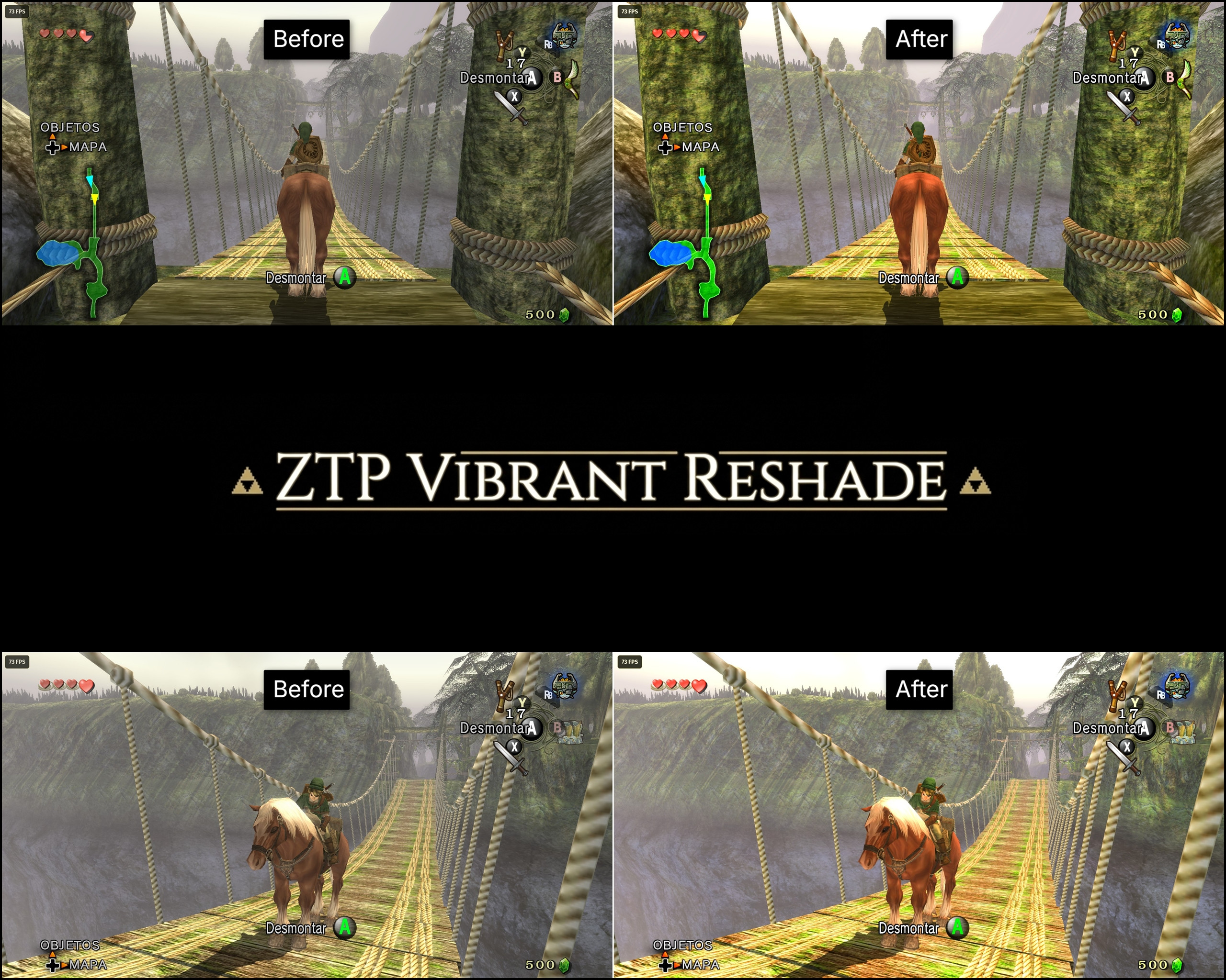 ZTP Vibrant ReShade Mod for Dusklight (The Legend of Zelda