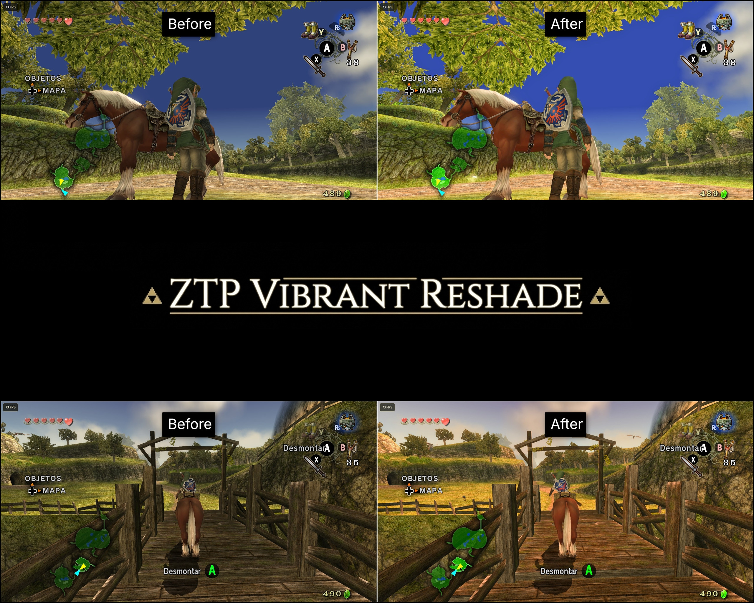ZTP Vibrant ReShade Mod for Dusklight (The Legend of Zelda