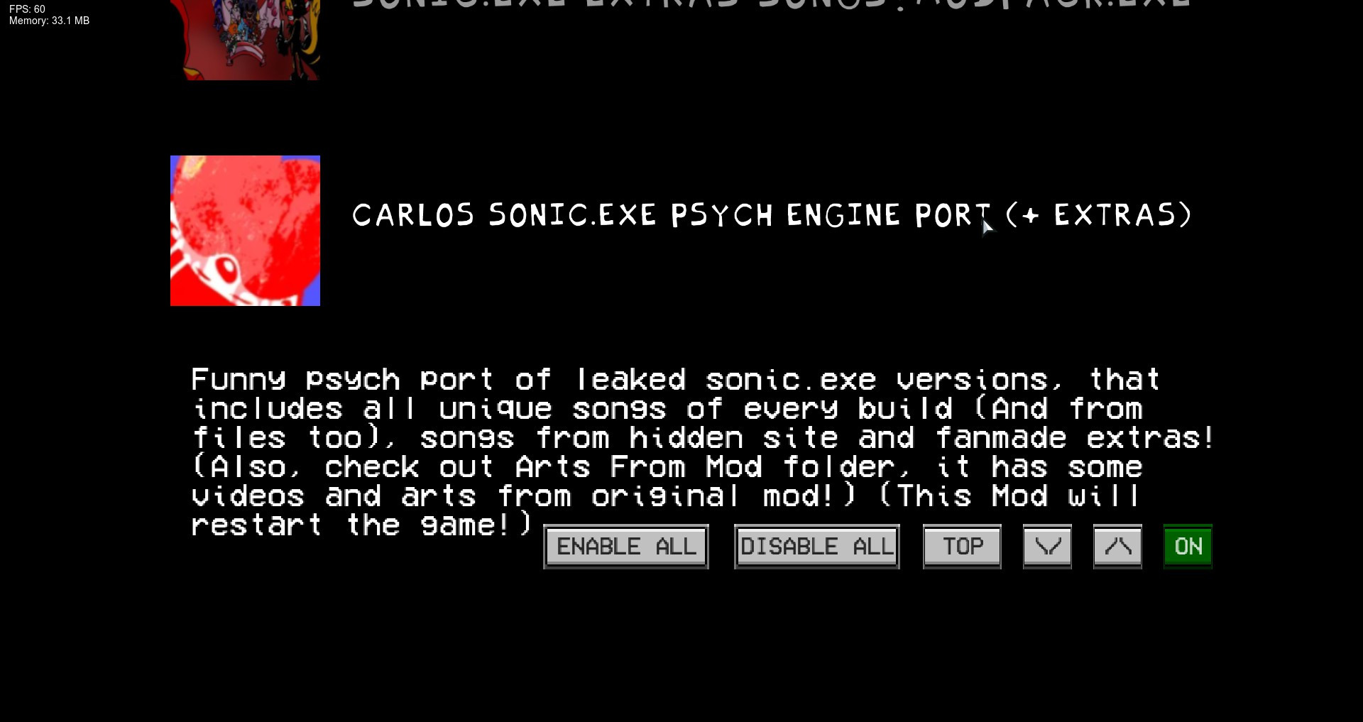 CArLOS Sonic.EXE Psych Port + Extras!