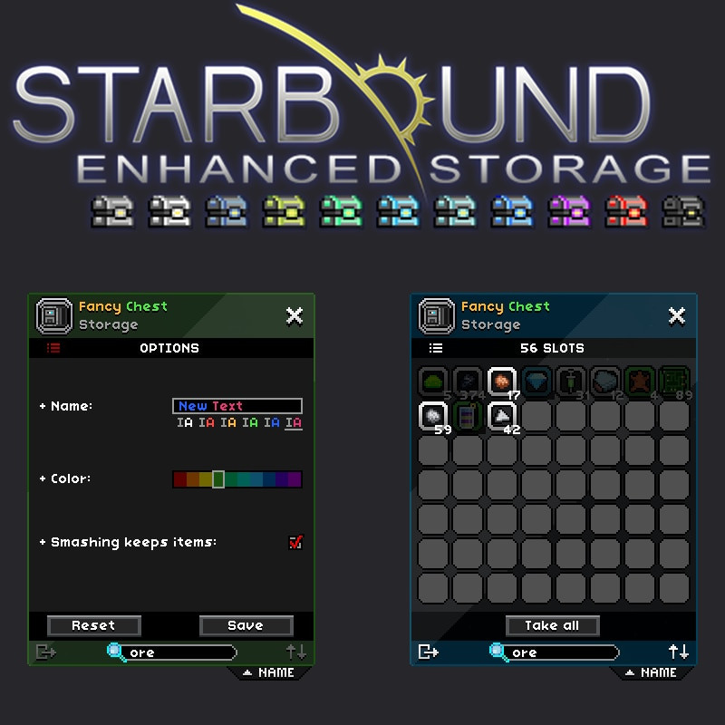 Enhanced Storage Mod for Starbound | STBD Mods