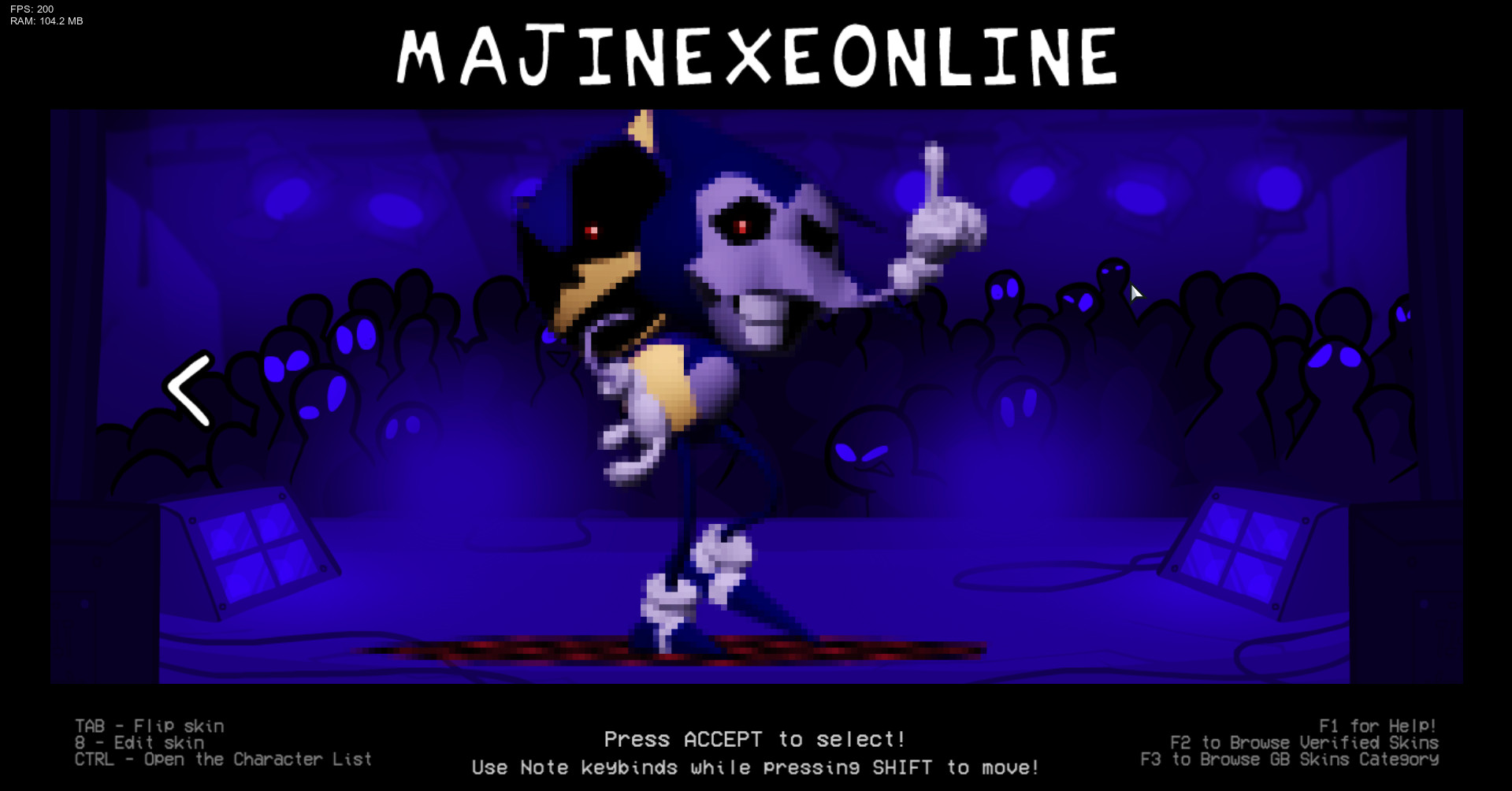 MajinExe character for Psych Engine Online