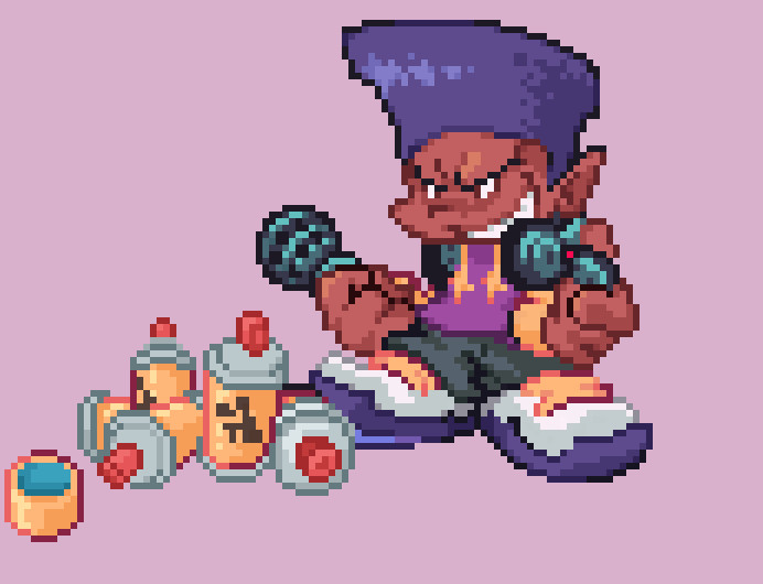 Fnf Darnell pixel sprite