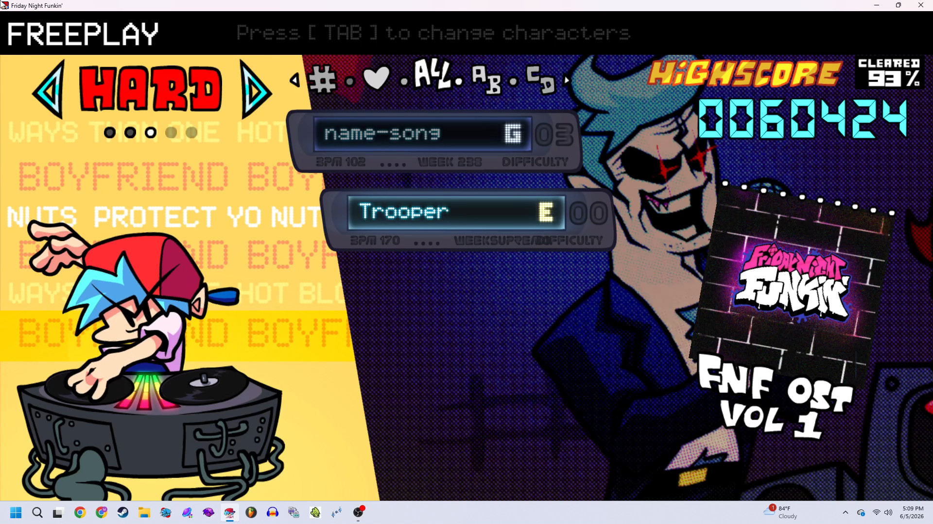 (V-SLICE) Vs. General Supremo (JOKE ONE SHOT MOD)